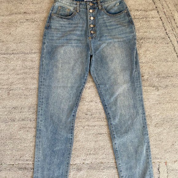 WeWoreWhat Size 29 Danielle High Rise Straight Jeans in Light Vintage - Picture 5 of 7
